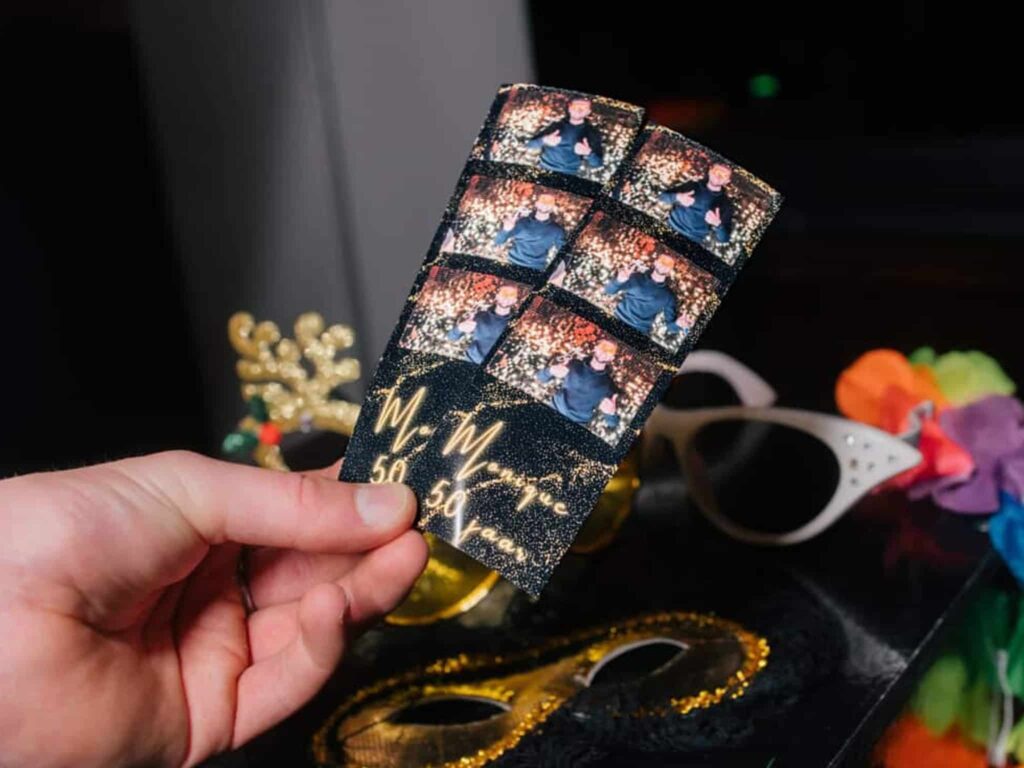 Fotostrip op maat ontworpen voor een event